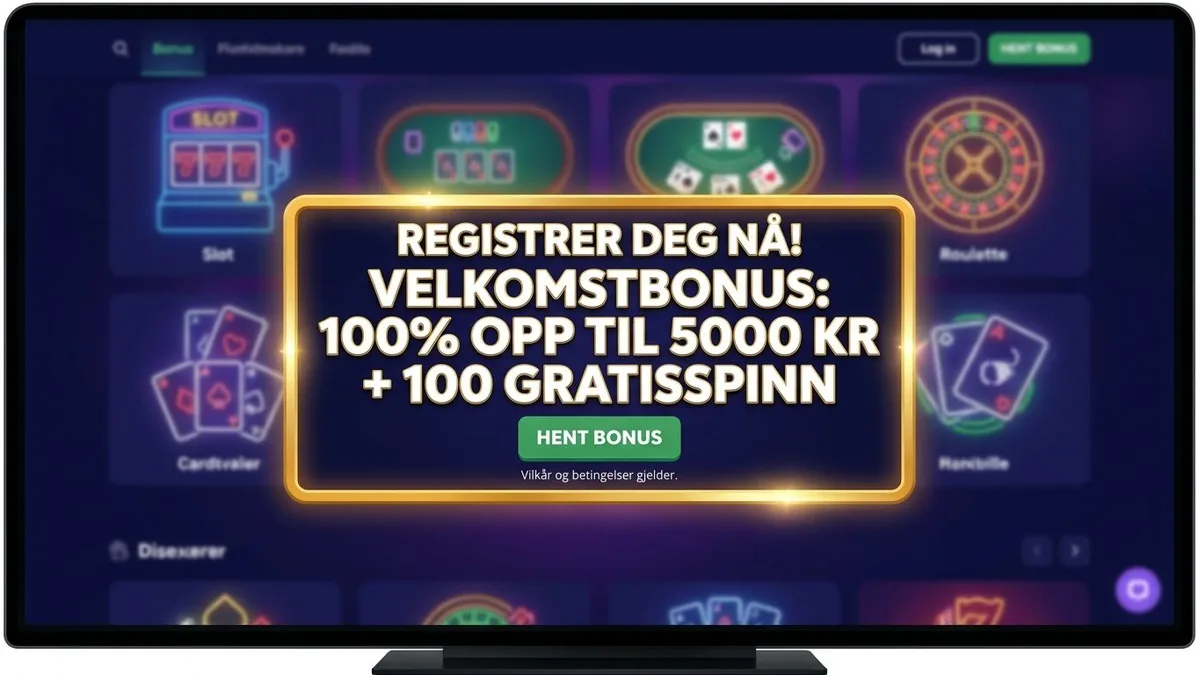 Registrer deg med bonus